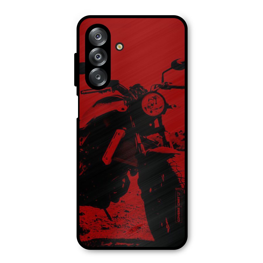 Stylish Ride Red Metal Back Case for Galaxy A26