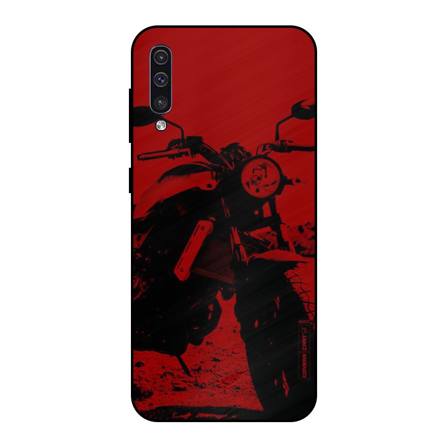 Stylish Ride Red Metal Back Case for Galaxy A30s