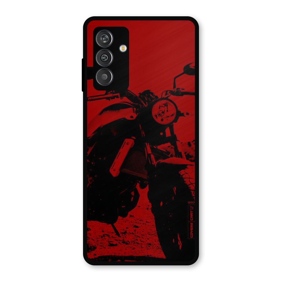 Stylish Ride Red Metal Back Case for Galaxy F13