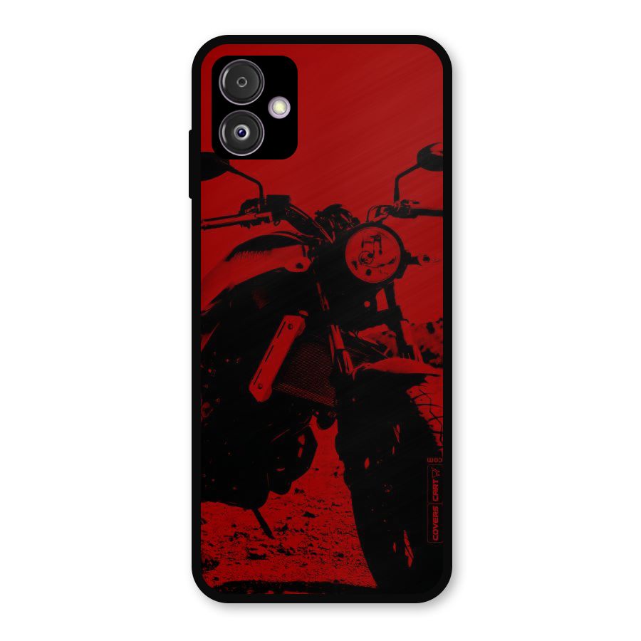 Stylish Ride Red Metal Back Case for Galaxy F14