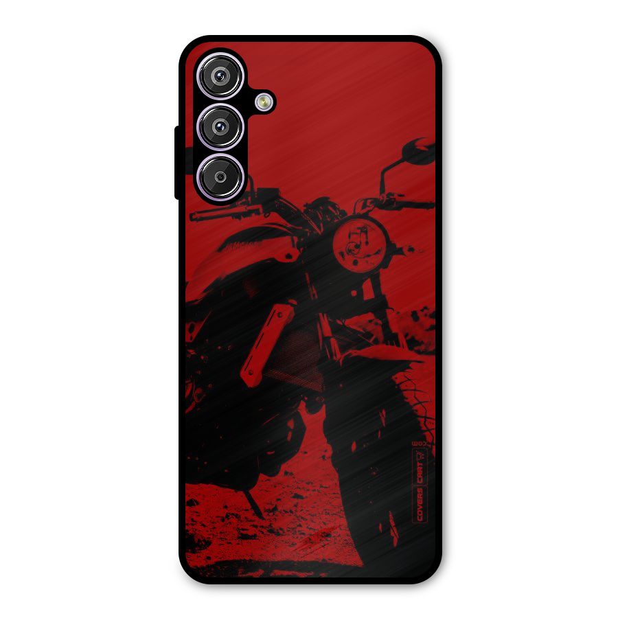 Stylish Ride Red Metal Back Case for Galaxy F15