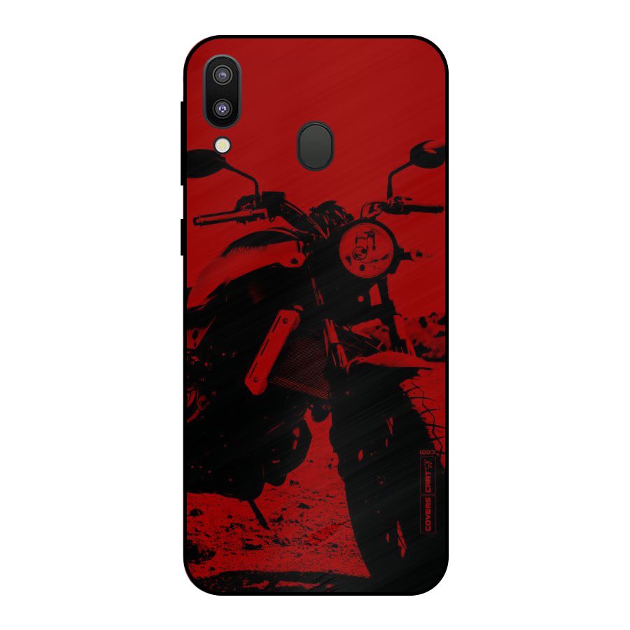 Stylish Ride Red Metal Back Case for Galaxy M20