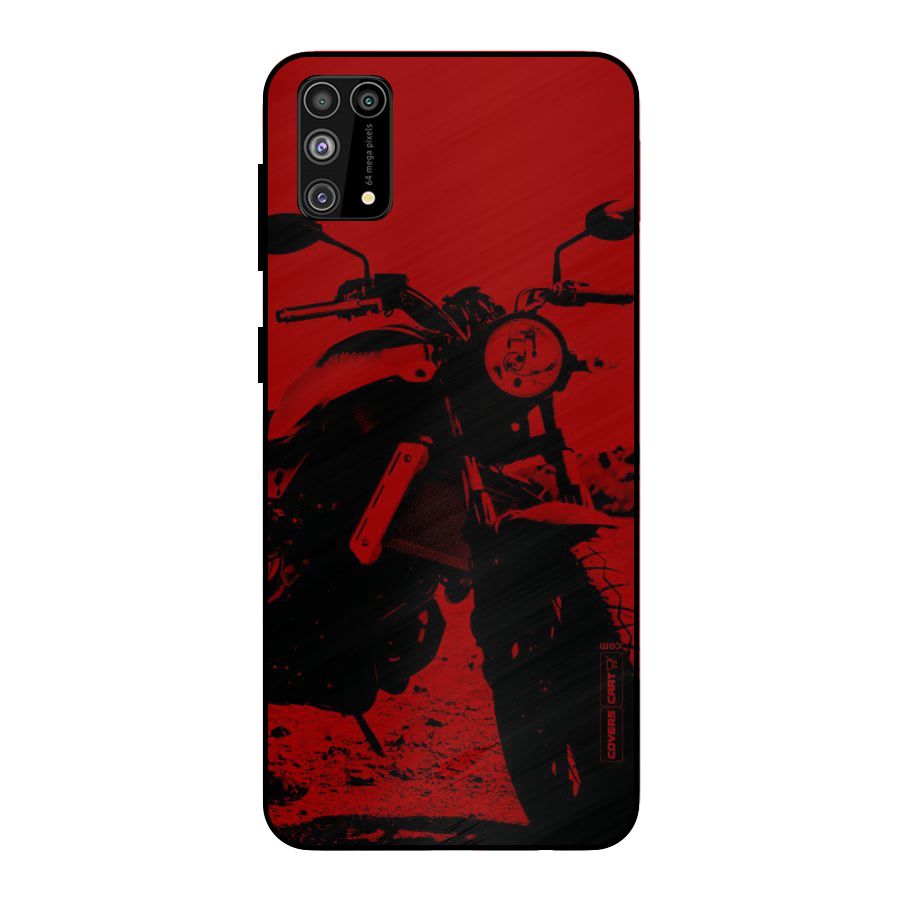 Stylish Ride Red Metal Back Case for Galaxy M31