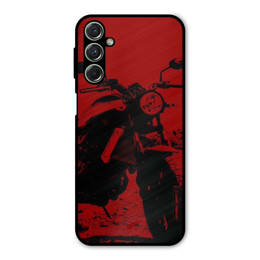 Stylish Ride Red Metal Back Case for Galaxy M34