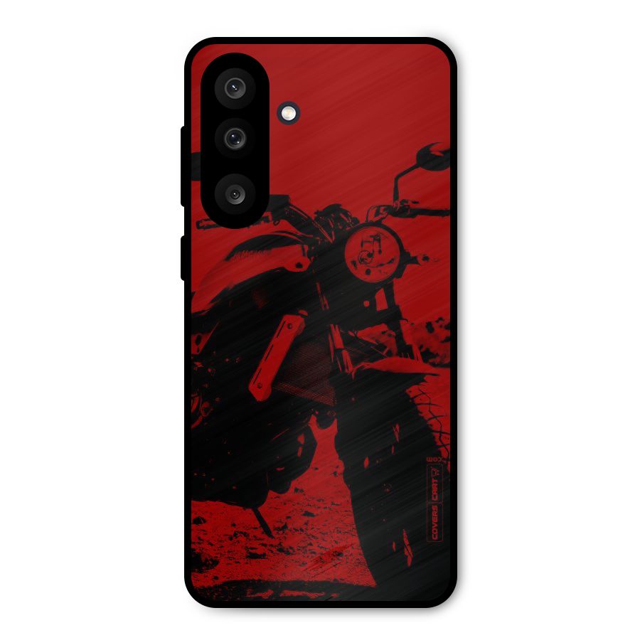 Stylish Ride Red Metal Back Case for Galaxy M56