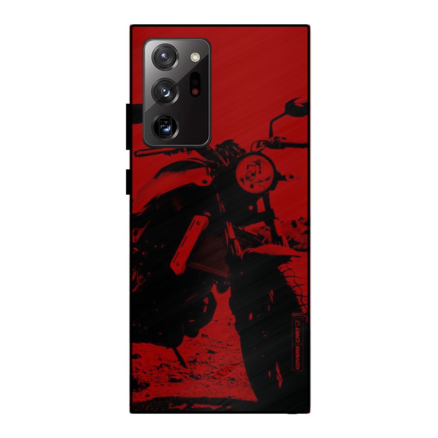 Stylish Ride Red Metal Back Case for Galaxy Note 20 Ultra