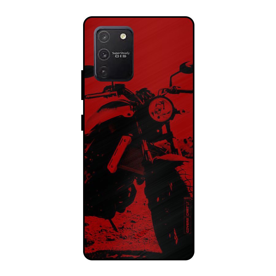 Stylish Ride Red Metal Back Case for Galaxy S10 Lite