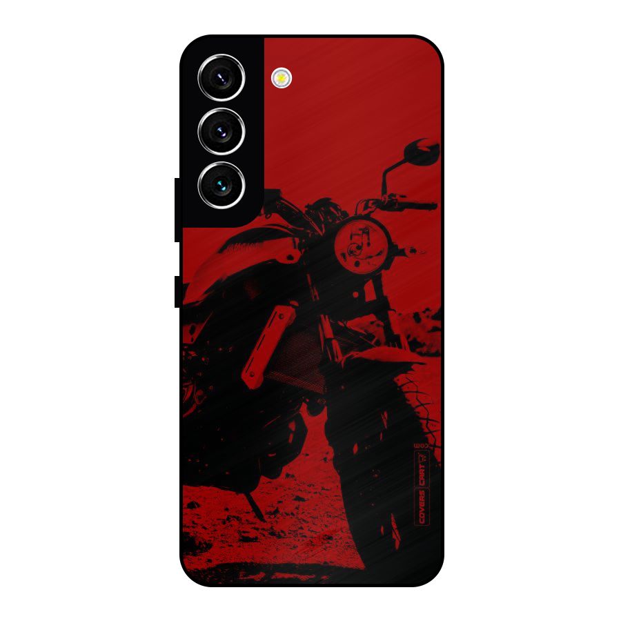 Stylish Ride Red Metal Back Case for Galaxy S22 5G