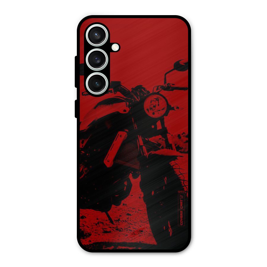 Stylish Ride Red Metal Back Case for Galaxy S23 FE