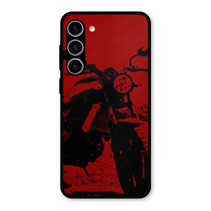 Stylish Ride Red Metal Back Case for Galaxy S23 Plus