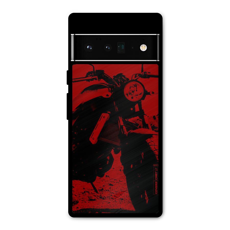 Stylish Ride Red Metal Back Case for Google Pixel 6 Pro
