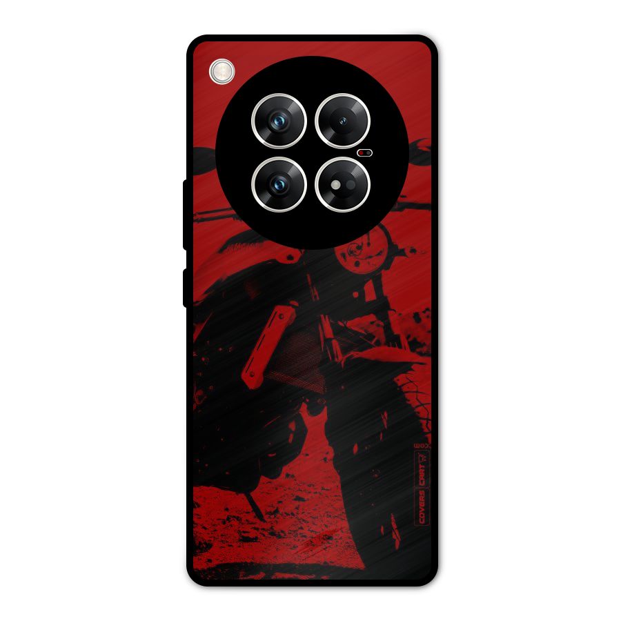 Stylish Ride Red Metal Back Case for Infinix Zero 40 5G
