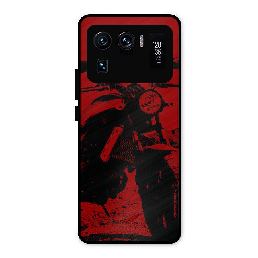 Stylish Ride Red Metal Back Case for Mi 11 Ultra