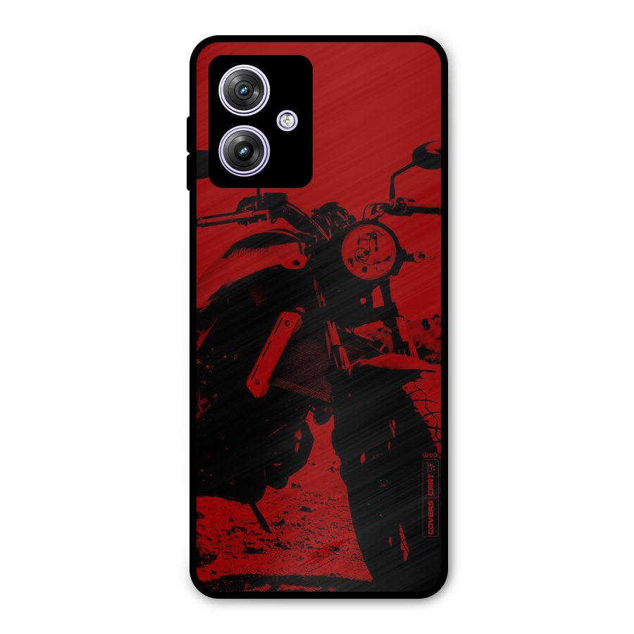 Stylish Ride Red Metal Back Case for Moto G64