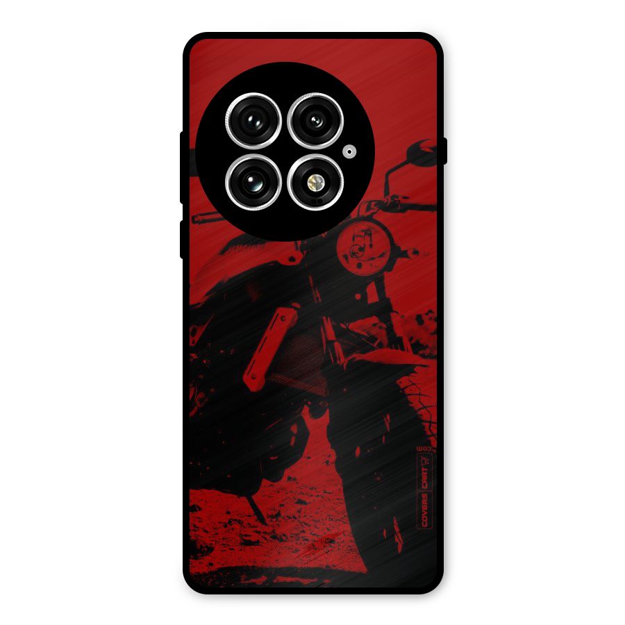 Stylish Ride Red Metal Back Case for OnePlus 13