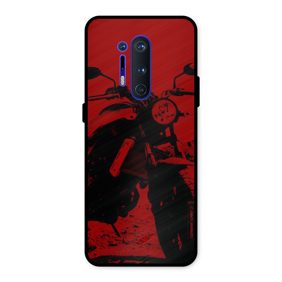 Stylish Ride Red Metal Back Case for OnePlus 8 Pro