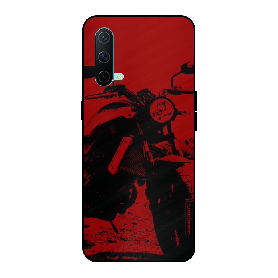 Stylish Ride Red Metal Back Case for OnePlus Nord CE 5G