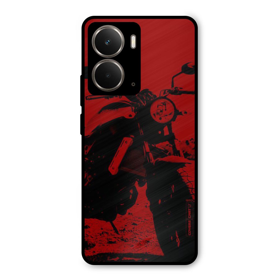 Stylish Ride Red Metal Back Case for Realme P3
