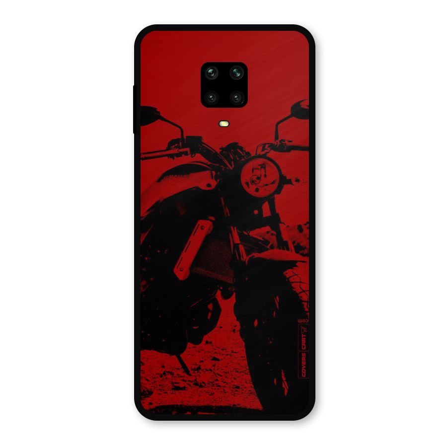 Stylish Ride Red Metal Back Case for Redmi Note 10 Lite