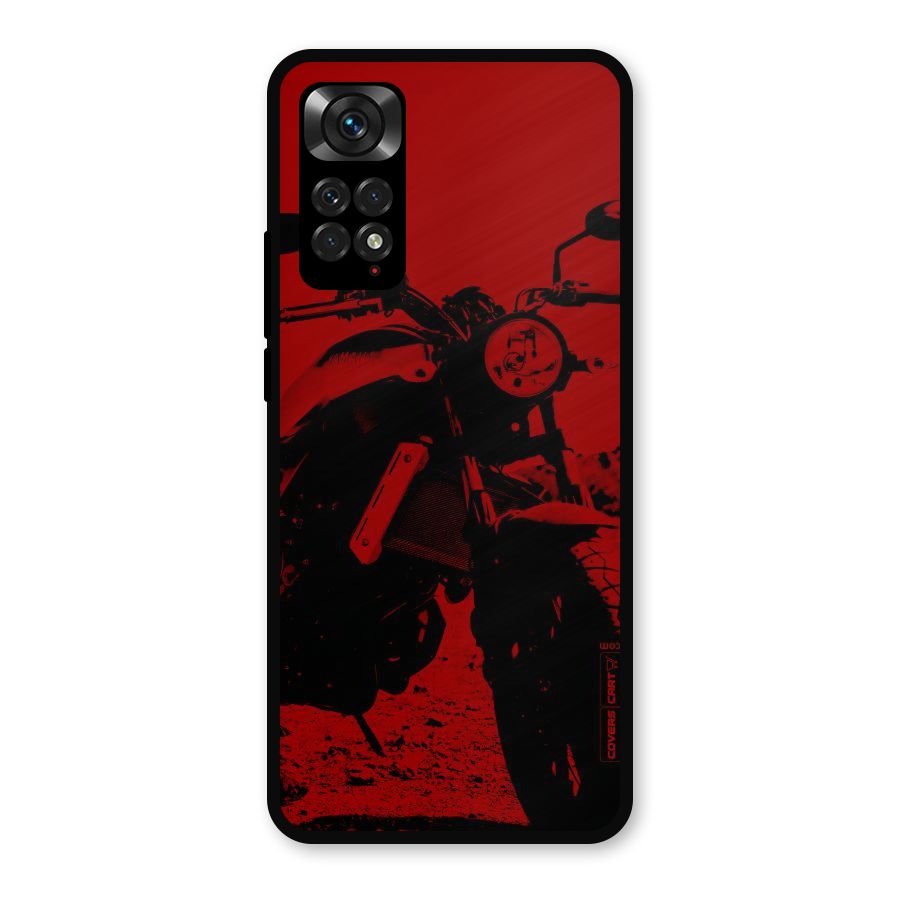 Stylish Ride Red Metal Back Case for Redmi Note 11s