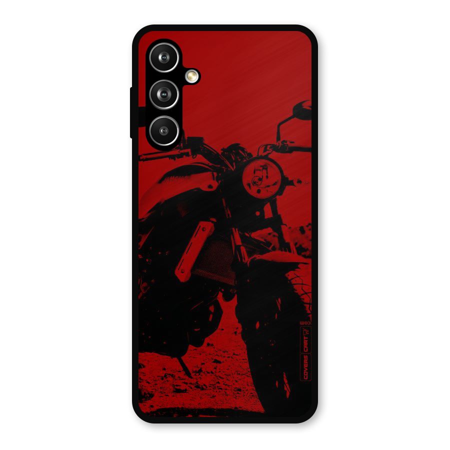 Stylish Ride Red Metal Back Case for Samsung Galaxy M54