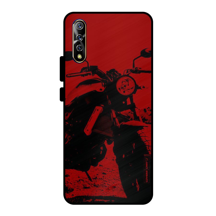 Stylish Ride Red Metal Back Case for Vivo S1