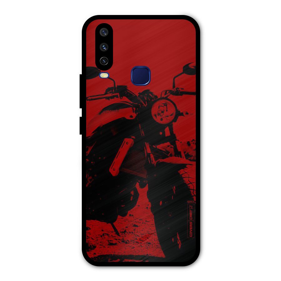 Stylish Ride Red Metal Back Case for Vivo V17