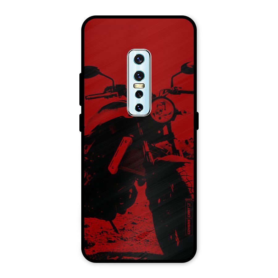 Stylish Ride Red Metal Back Case for Vivo V17 Pro