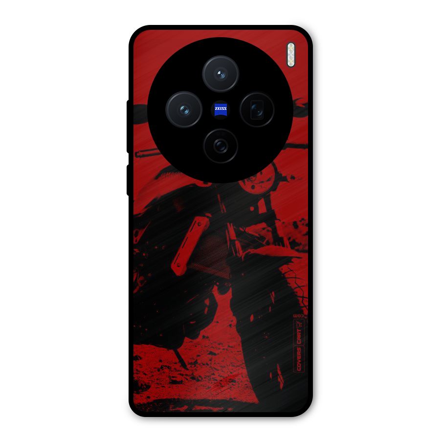 Stylish Ride Red Metal Back Case for Vivo X200