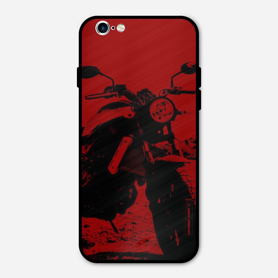 Stylish Ride Red Metal Back Case for iPhone 6 6s