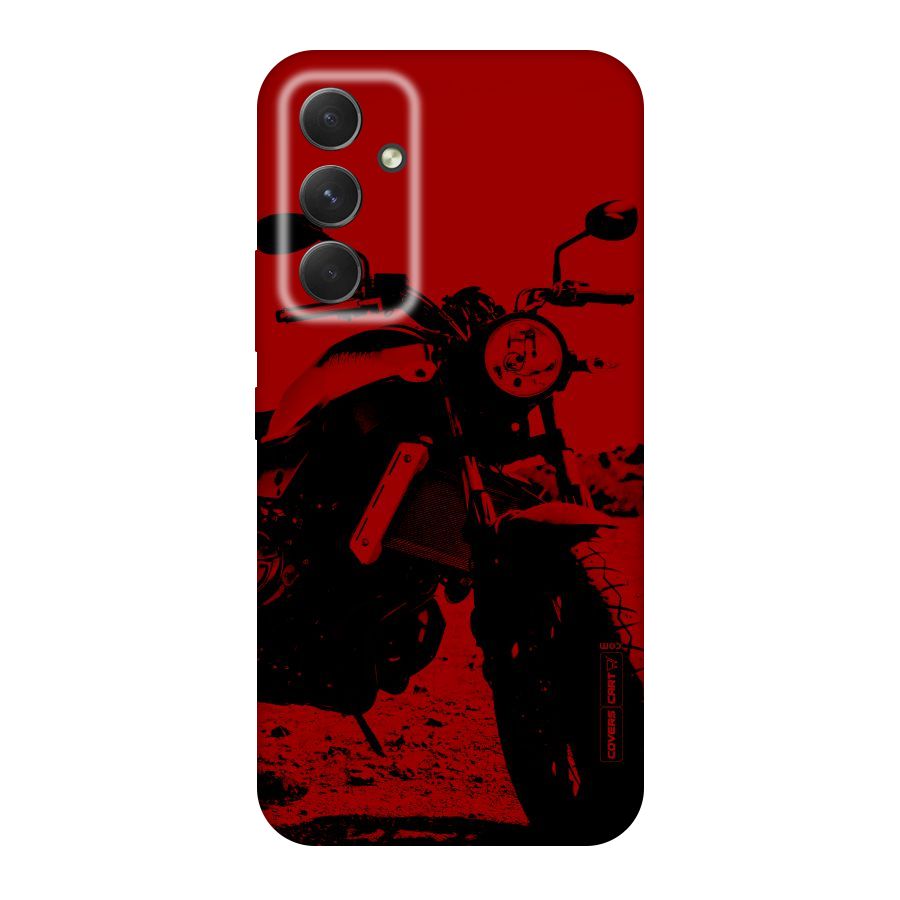Stylish Ride Red Original Polycarbonate Back Case for Galaxy A54