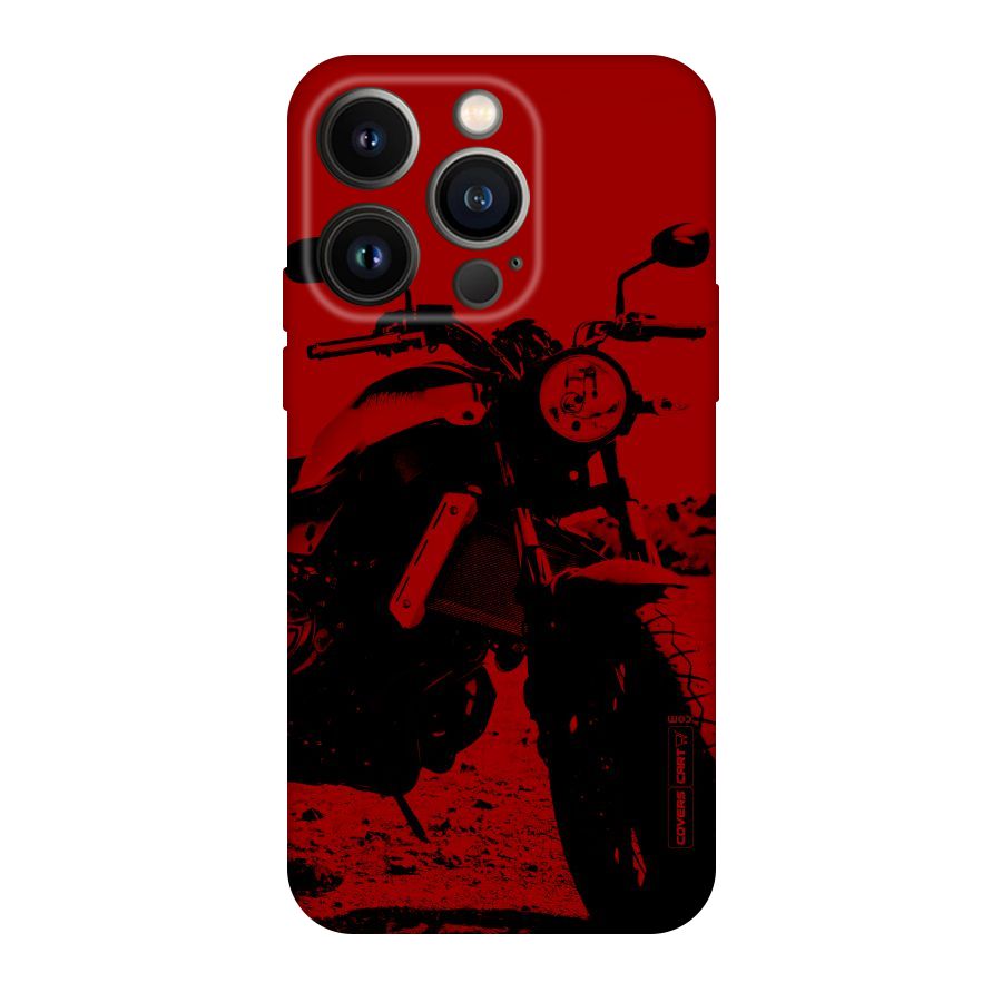 Stylish Ride Red Original Polycarbonate Back Case for iPhone 14 Pro