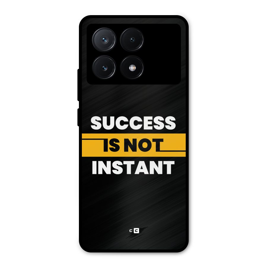 Success Not Instant Metal Back Case for Poco X6 Pro