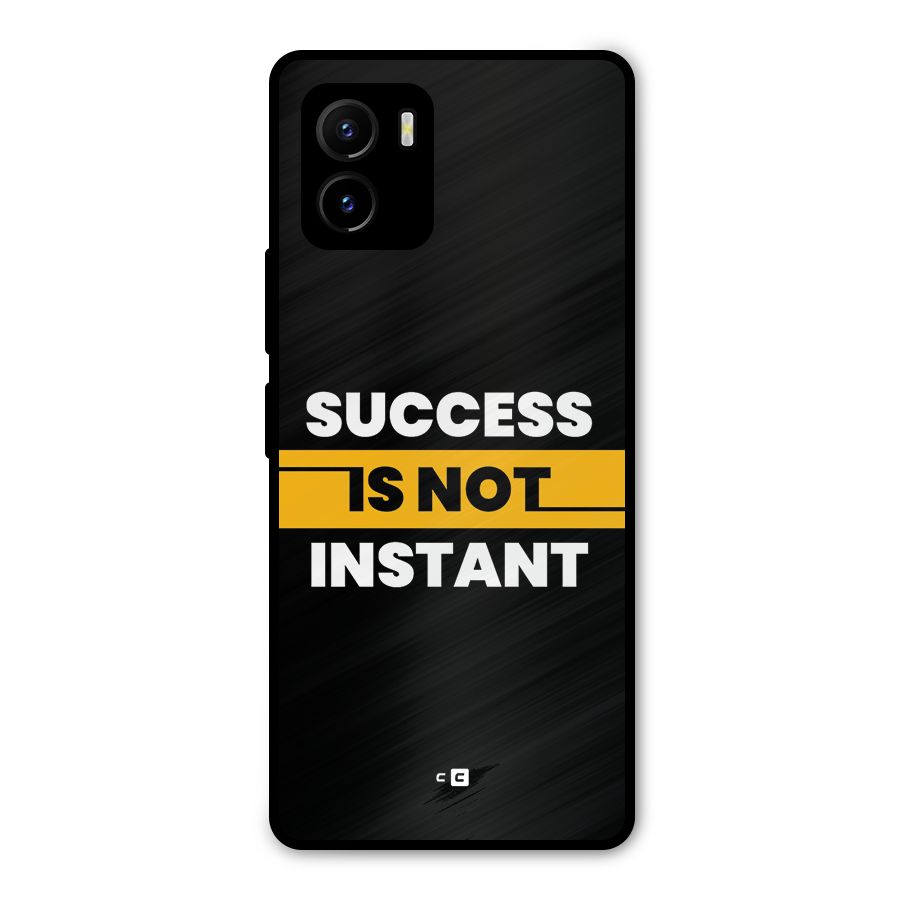 Success Not Instant Metal Back Case for Vivo Y15s