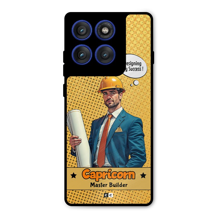 Successful Capricorn Metal Back Case for Motorola Edge 60 Pro