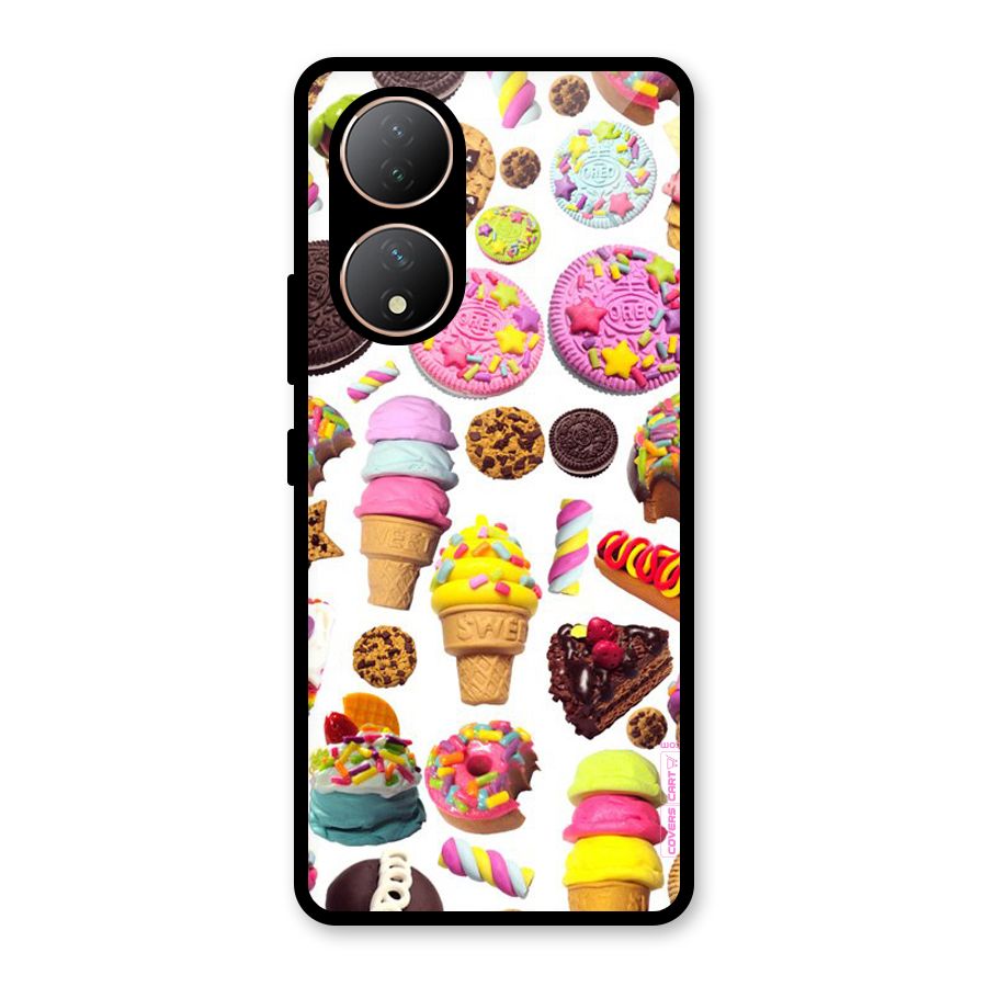 Sugar Rush Glass Back Case for Vivo Y100A