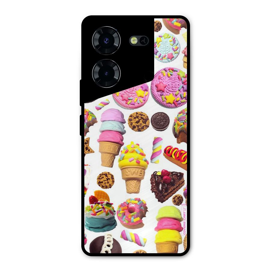 Sugar Rush Metal Back Case for Tecno Pova 5 Pro 5G