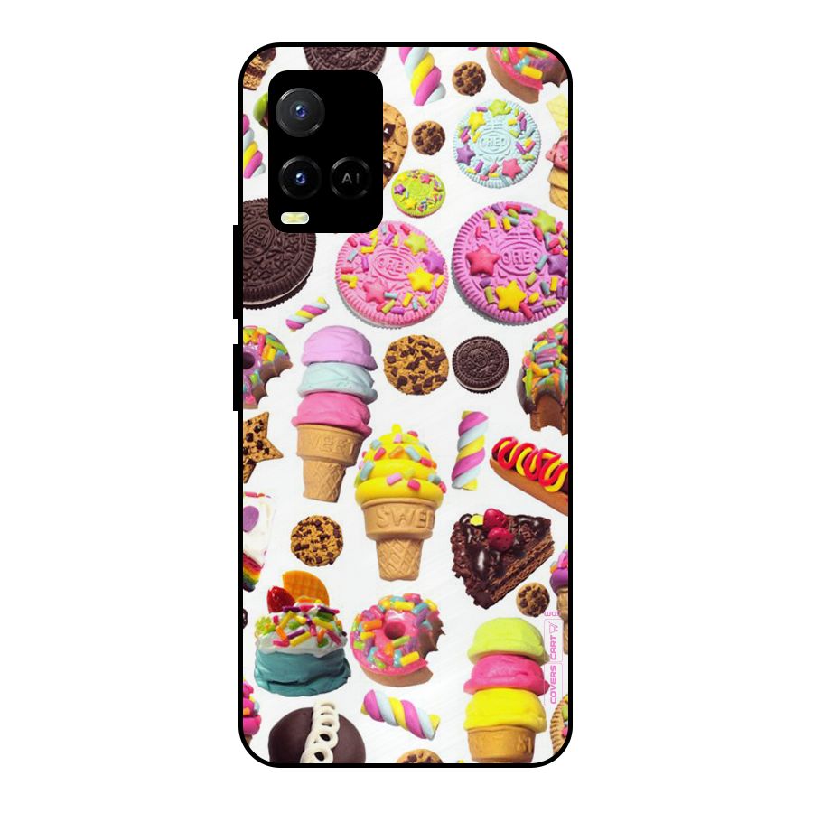 Sugar Rush Metal Back Case for Vivo Y21A