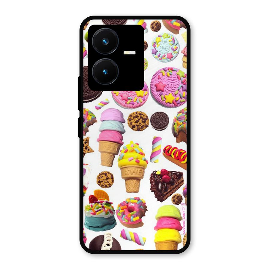 Sugar Rush Metal Back Case for Vivo Y22