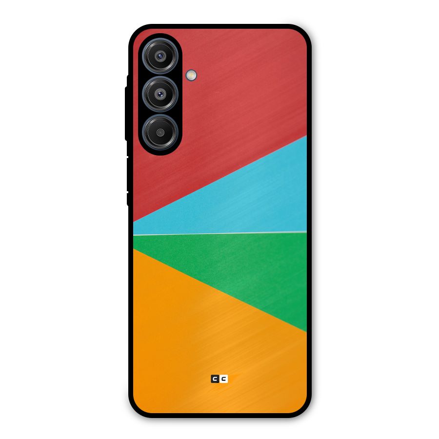Summer Abstract Metal Back Case for Galaxy A16 5G