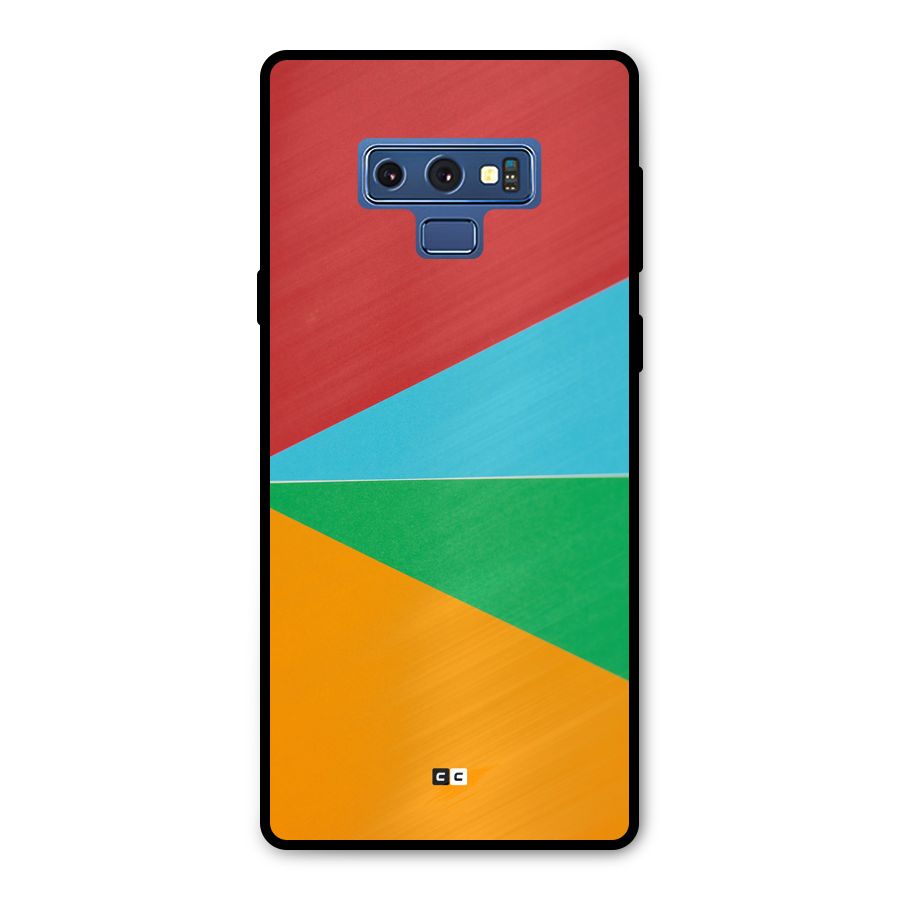 Summer Abstract Metal Back Case for Galaxy Note 9