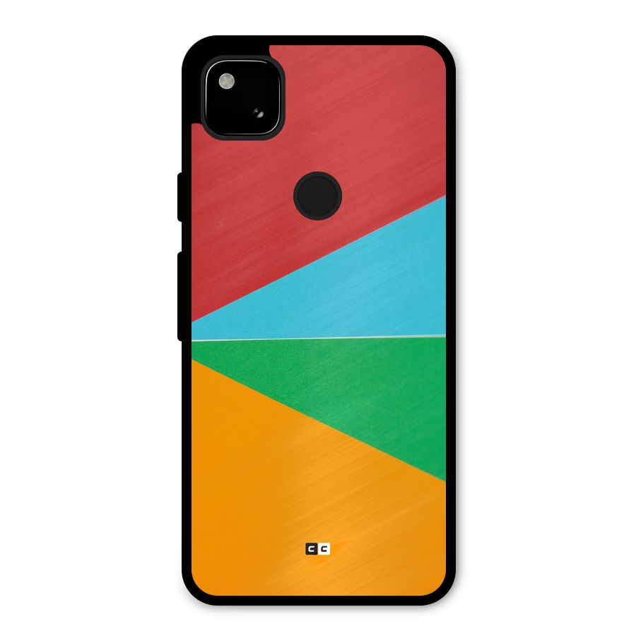 Summer Abstract Metal Back Case for Google Pixel 4a