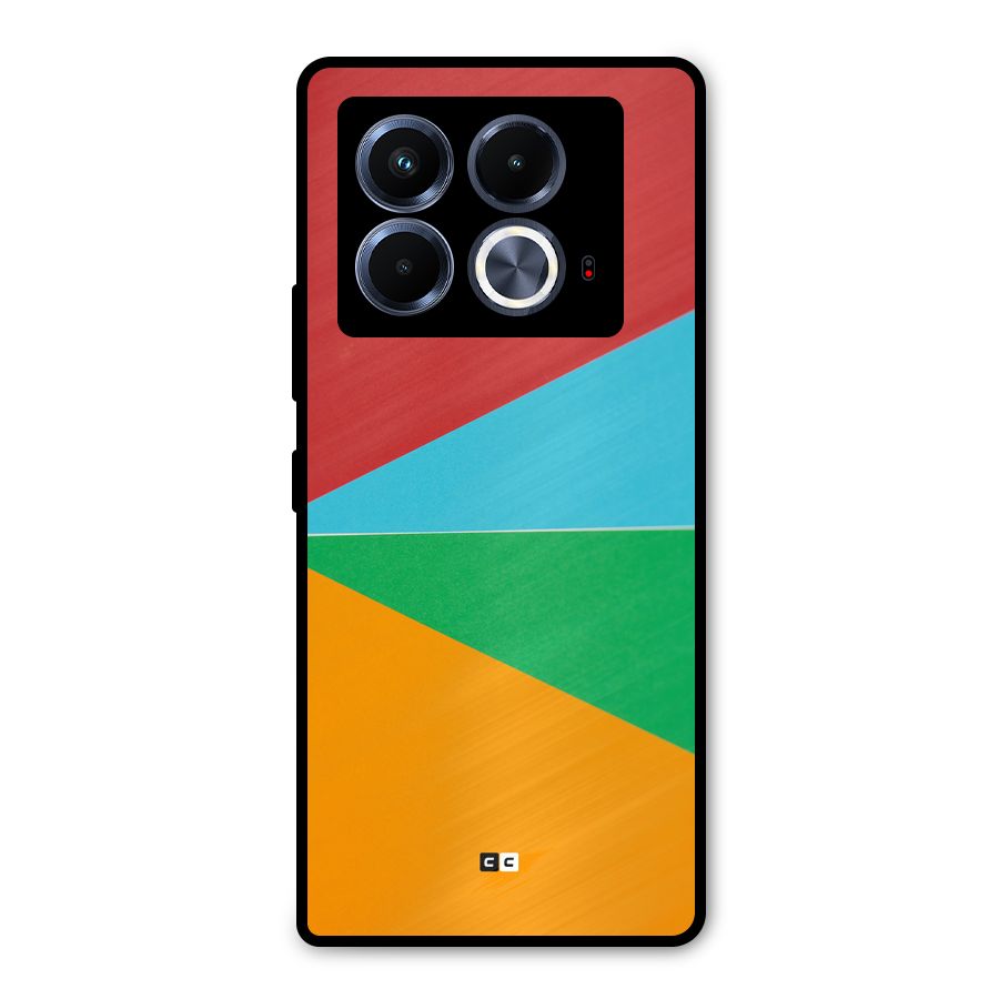 Summer Abstract Metal Back Case for Infinix Note 40 5G