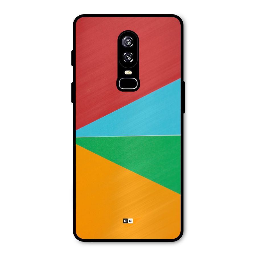 Summer Abstract Metal Back Case for OnePlus 6