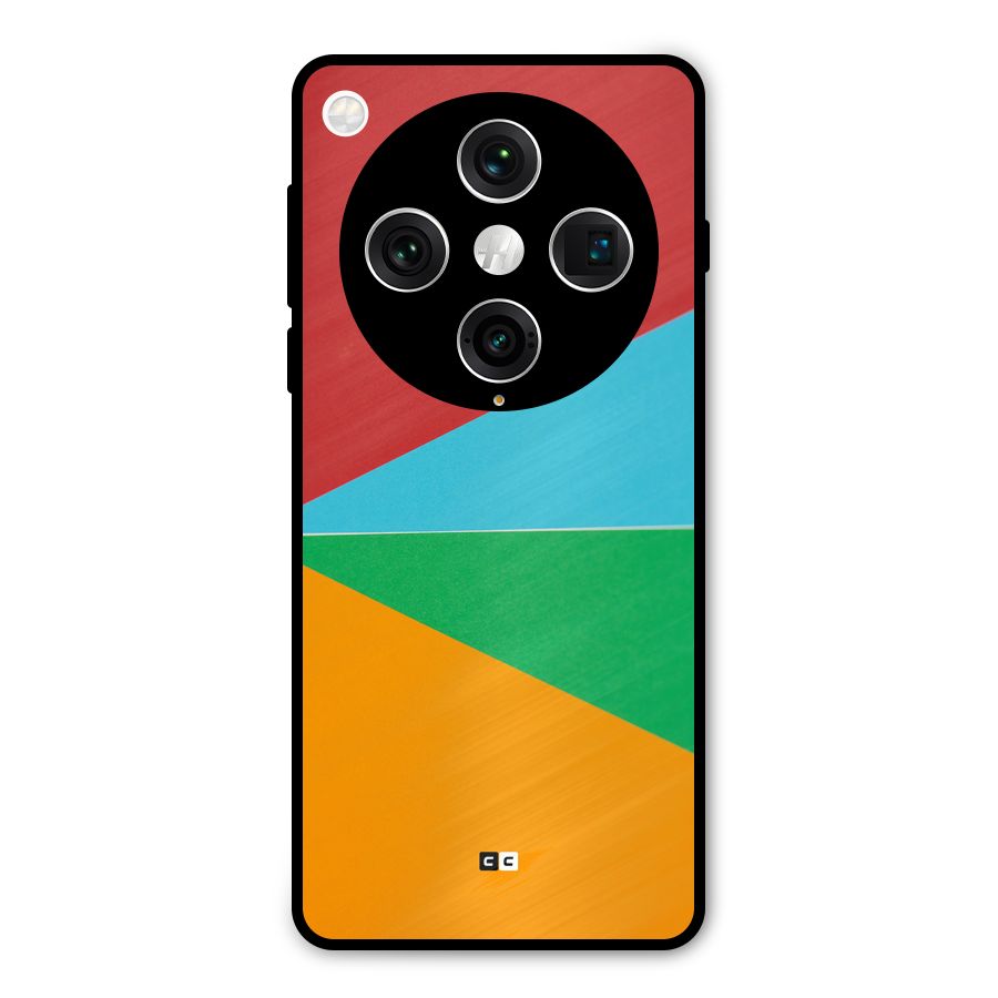 Summer Abstract Metal Back Case for Oppo Find X8 Pro
