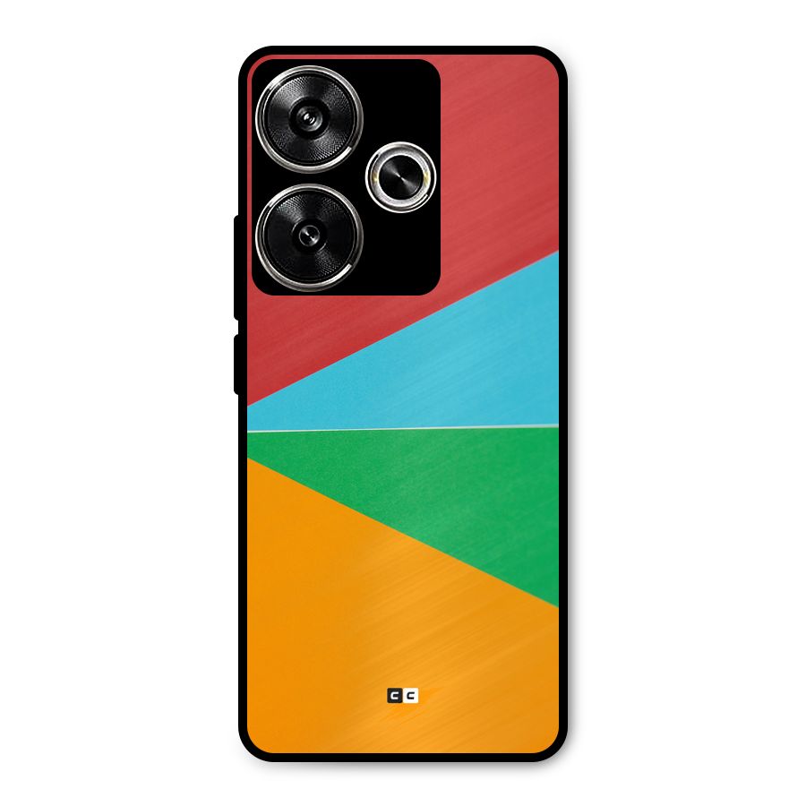 Summer Abstract Metal Back Case for Poco F6