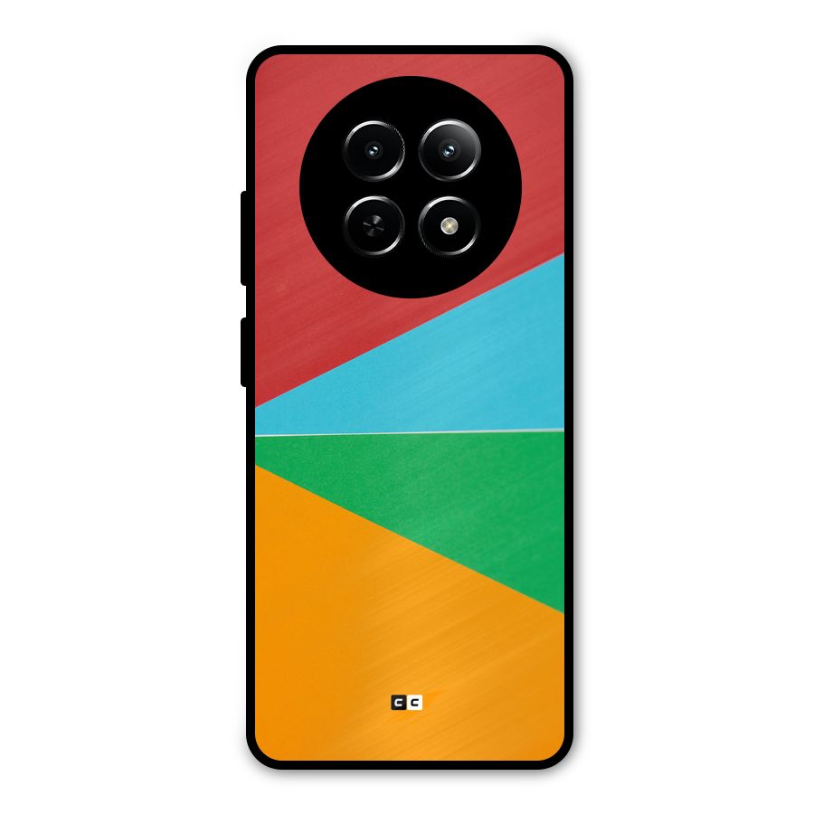 Summer Abstract Metal Back Case for Realme Narzo N65