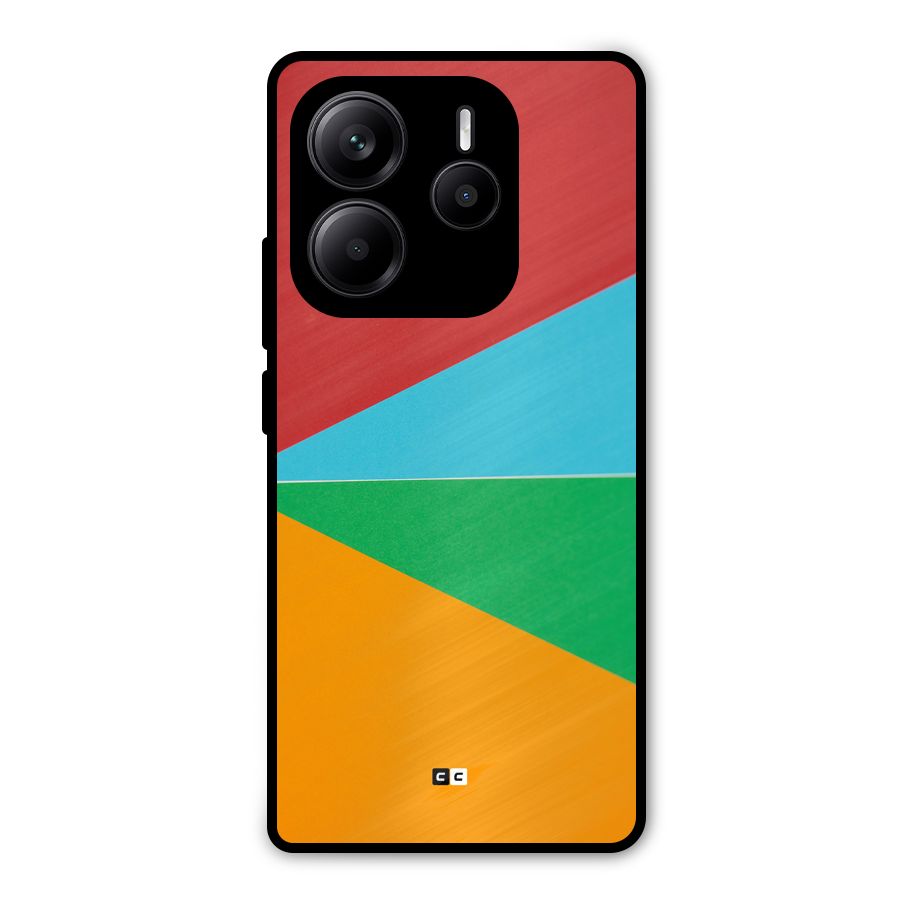 Summer Abstract Metal Back Case for Redmi Note 14 5G