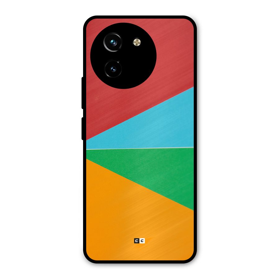 Summer Abstract Metal Back Case for Vivo T3x