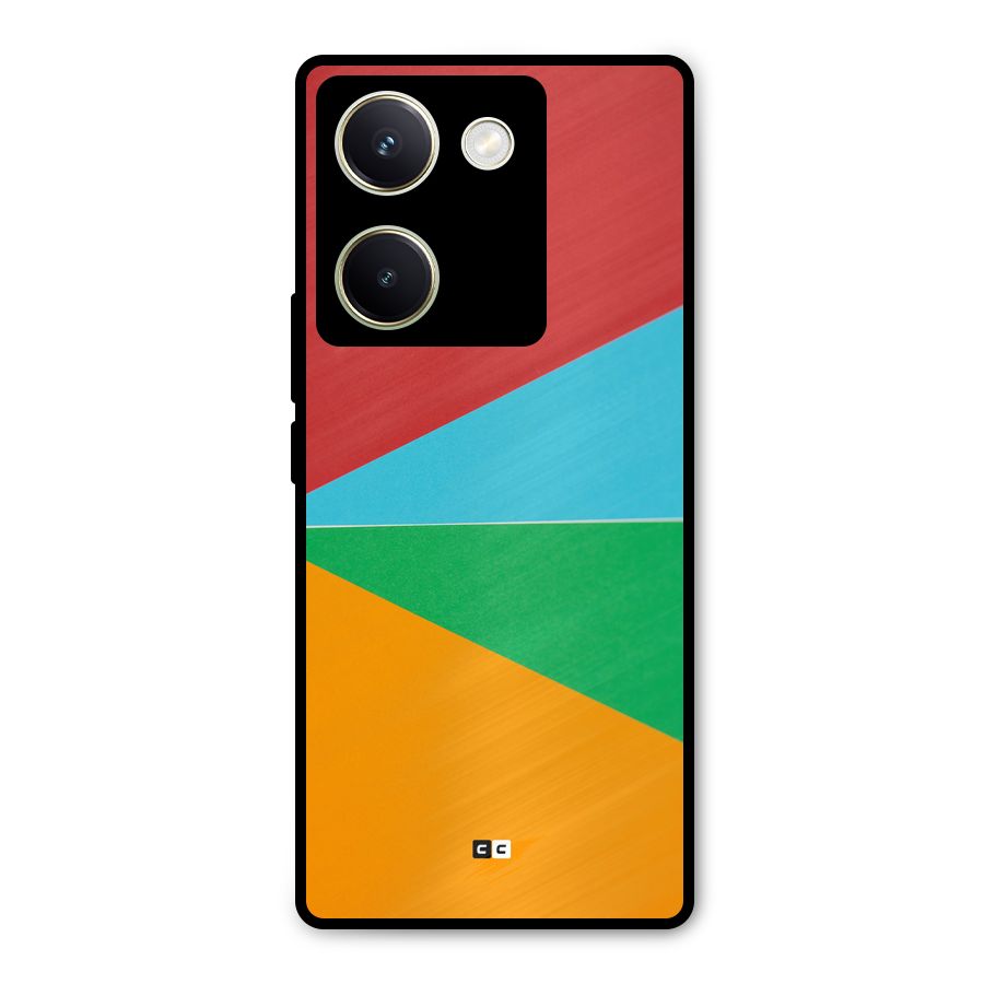 Summer Abstract Metal Back Case for Vivo Y200 Pro